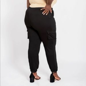 Plus size cargo jogger pants